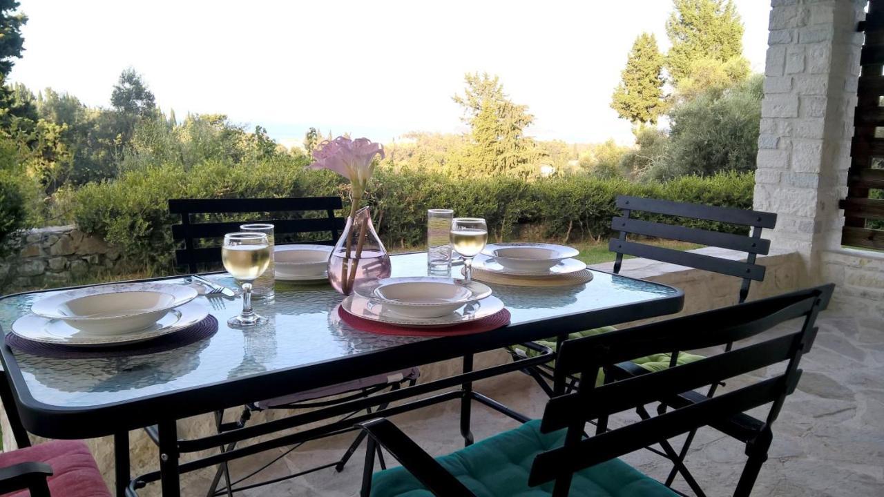 Stone Studio In Nature With View To Corfu Town! Evropouloi Luaran gambar